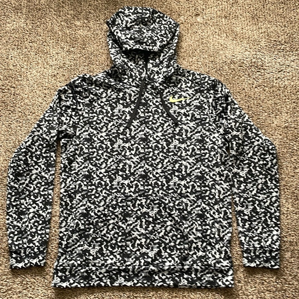 Nike Black and White Camo Men's Hoodie